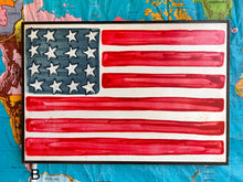 Load image into Gallery viewer, 17x25 NEW! American Flag Hand-Painted Sign
