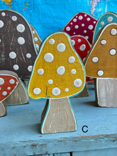 Load image into Gallery viewer, -NEW!- stand alone- wood mushroom cutouts
