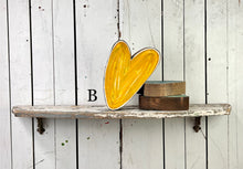 Load image into Gallery viewer, 7x7 stand or hang solid hearts wood cutout blocks
