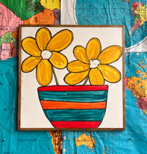 Load image into Gallery viewer, 21x21 NEW flowers Hand-Painted Sign
