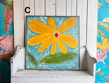 Load image into Gallery viewer, 37x37 NEW Flower Hand-Painted Sign
