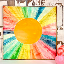 Load image into Gallery viewer, 37x37 Sunshine Hand-Painted Sign
