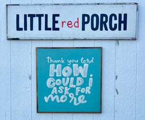 25x25 "Thank You Lord" Hand-Painted Sign CLEARANCE