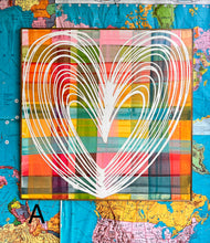 Load image into Gallery viewer, 37x37 RESTOCKED! Plaid Heart Hand-Painted Sign
