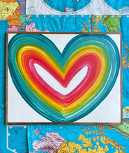 Load image into Gallery viewer, 25x31 Heart Hand-Painted Sign
