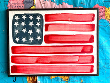 Load image into Gallery viewer, 13x17 NEW  American Flag Hand-Painted Sign
