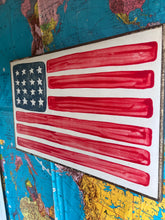 Load image into Gallery viewer, NEW!  21x33  Hand-Painted American Flag Sign
