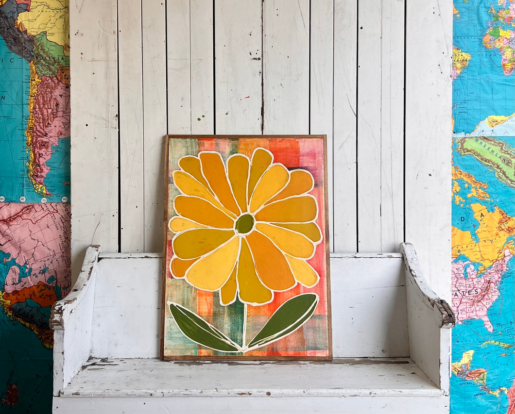25x33 NEW flower Hand-Painted Sign