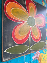 Load image into Gallery viewer, 37x37 NEW Flower Hand-Painted Sign
