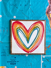 Load image into Gallery viewer, 13x13 Hand-Painted Heart Sign
