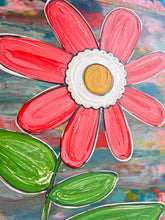 Load image into Gallery viewer, 17x23 NEW Hand-Painted flowers sign
