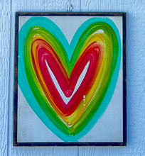 Load image into Gallery viewer, 13x15 Heart Hand-Painted Sign
