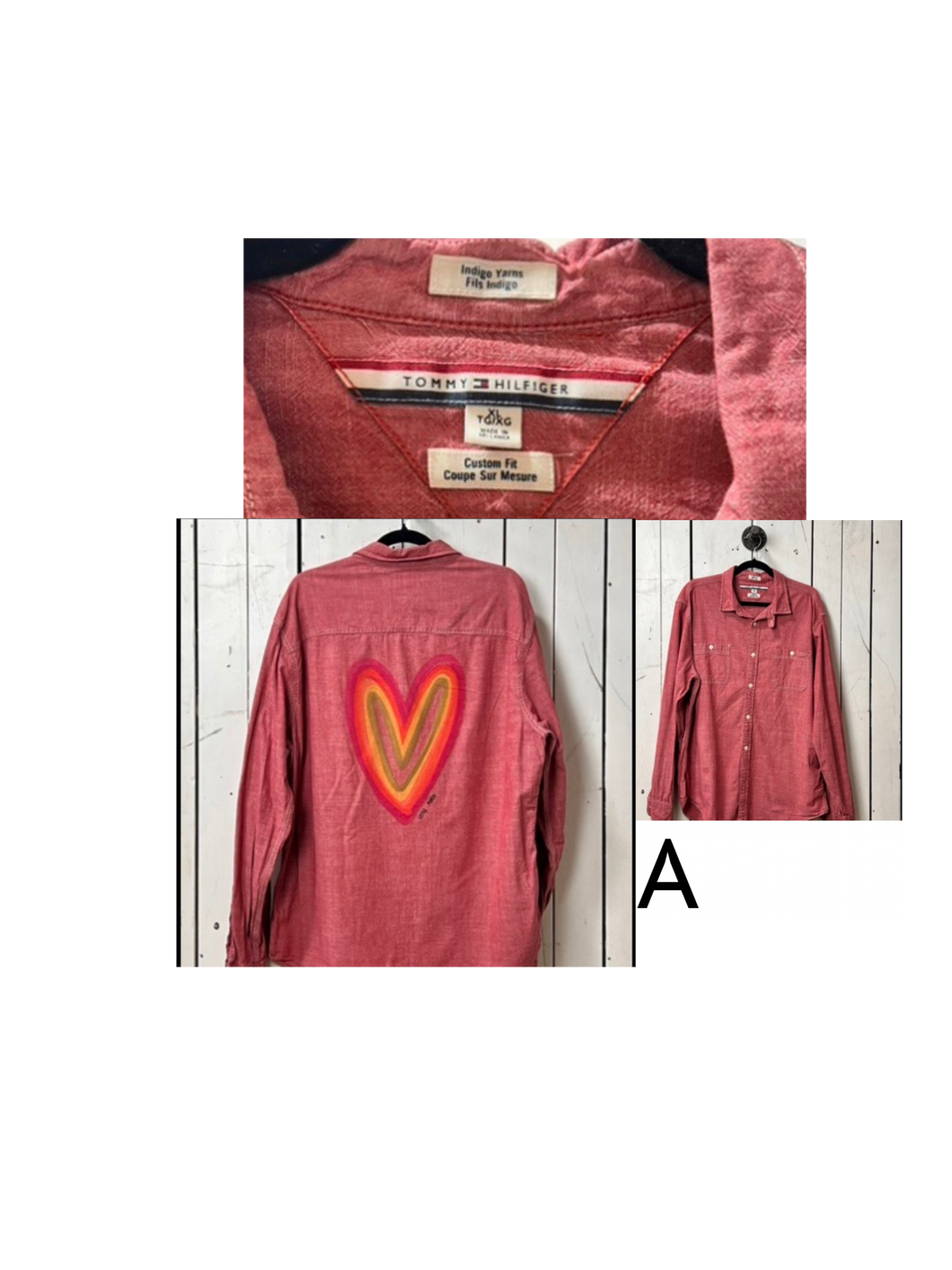 NEW- X-LARGE Fall Heart button up long sleeve