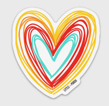 Load image into Gallery viewer, LARGE Heart #2 Vinyl Sticker
