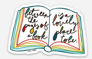 Between the Pages Vinyl Sticker