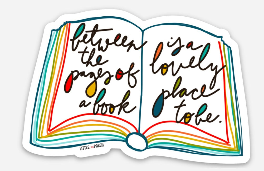 Between the Pages Vinyl Sticker