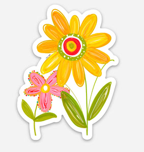Spring Flowers Vinyl Sticker